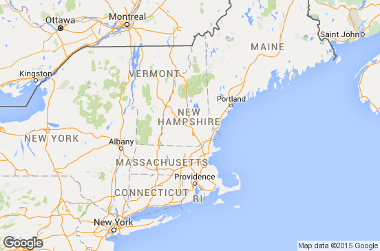 New Hampshire Freight Shipping Map